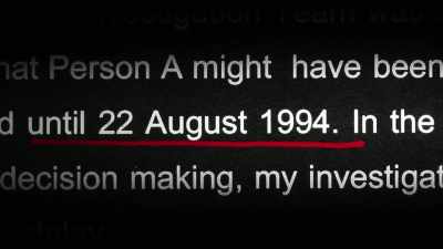 DENISON: We don't know
why he wasn't arrested - No Stone Unturned