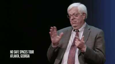 "Dennis Prager, noted—"
which was a compliment— - No Safe Spaces