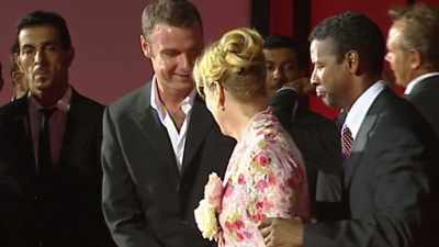 Denzel was always happy to
stop and talk about his career, - Denzel Washington: American Icon