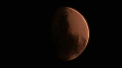 DERRICK: Percival Lowell could see these
large shaded regions - Mars: One Day on the Red Planet