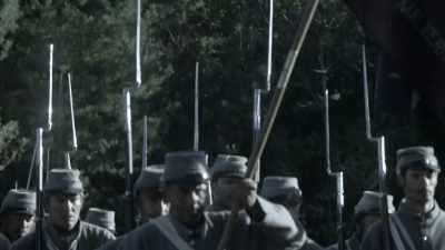 Despite being outnumbered
by the larger northern forces, - Blood and Fury: America's Civil War