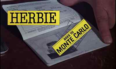 - Destination, monsieur?
- Monte Carlo. - Herbie Goes to Monte Carlo