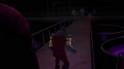 Destroying Gotham was only
Ra's al Ghul's objective. - Batman vs Teenage Mutant Ninja Turtles