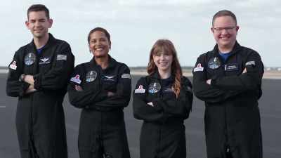 Det første civile mandskab:
Inspiration 4... - Space Titans: Musk, Bezos, Branson