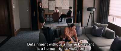 Detainment without an arrest warrant
is a human rights violation! - Shin Ultraman