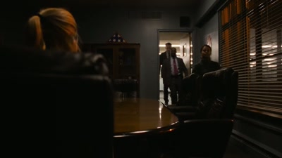 Detective Sanders,
Agent Jessup, and Inspector Harmony. - Full Circle