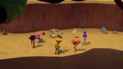 Devíamos separar-nos e procurar
o que pareça uma entrada secreta. - Strawberry Shortcake's Summer Vacation