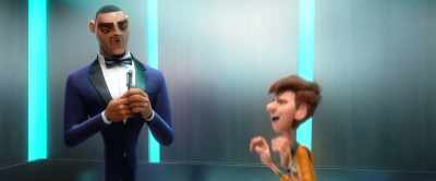 - (DEVICE BEEPS)
- It's called - Spies in Disguise