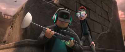 (DEVICE WHIRRING) - Spies in Disguise