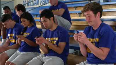 [DEVICES BEEPING] - Schooled