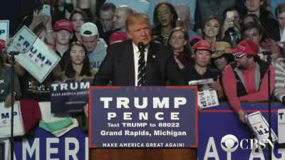Did you ever think you'd
be hearing a major speech - The Accidental President