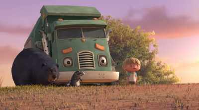 -Did you guys just see that?
-Oh, dear! Maybe it was a meteor. - A Trash Truck Christmas