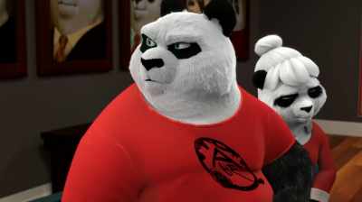 Did I interrupt? - Panda vs. Aliens