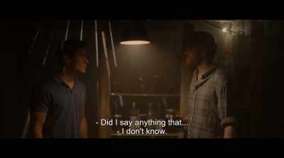 - Did I say anything that...
- I don't know. - Lake of Death