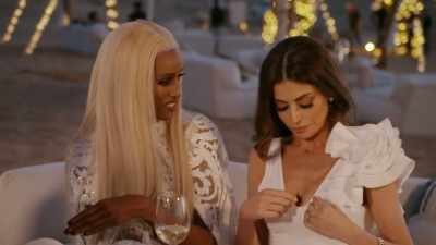 - Did you just get here, Nina?
- No, I've been here, - The Real Housewives of Dubai