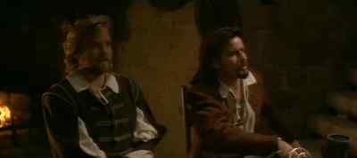 - Did l miss anyone?
- Congratulations, Porthos. - The Three Musketeers