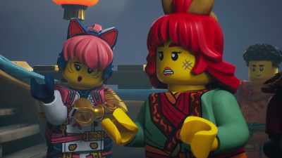 Did you stack a bunch
of rocks under a blanket - LEGO Ninjago: Dragons Rising