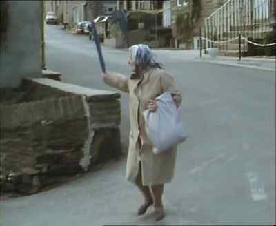 Did tha see that wicked old lady
looking for some mugger to bash? - Last of the Summer Wine