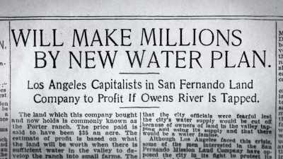 Did the city really need
to provide landowners - Flood in the Desert