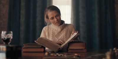 Did you... cast a spell
to call the book up? - A Discovery of Witches