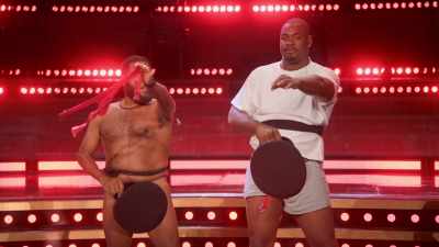 Didn't think
I'd ever be helping - The Real Full Monty