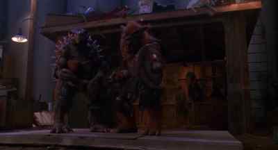 Didrt we see these guys
on WrestleMania? - Teenage Mutant Ninja Turtles II: The Secret of the Ooze