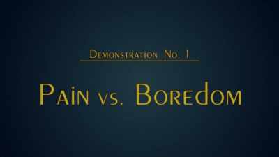 DIMOSTRAZIONE N.1
DOLORE VS. NOIA - Mind Field
