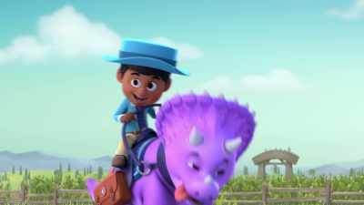 Dino Ranchers, ri--
(grunting) - Dino Ranch