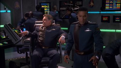 Direct hit to decks 14 and 15. - Babylon 5