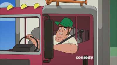 Directions say turn left
at the tiny wax cow, - Corner Gas Animated