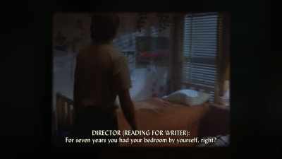 DIRECTOR (READING FOR WRITER):
For seven years you had - Captive Audience: A Real American Horror Story
