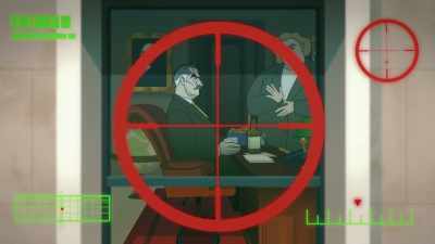 Dirk's assistant, Louisa,
usually sleeps in his office closet, - Q-Force