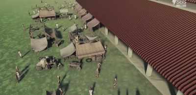 Discovered by Theodore Vacquer,
a series of shops - Roman Megastructures