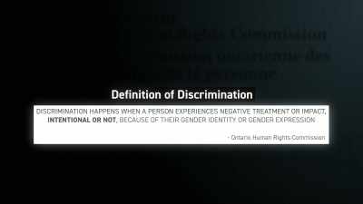 Discrimination happens
when a person experiences - The Rise of Jordan Peterson