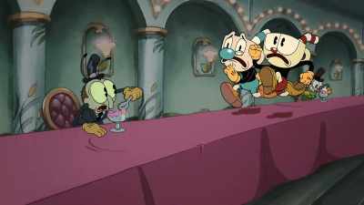 [dishes smashing] - The Cuphead Show!