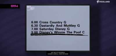 Disney's Winnie the Poof.
(LAUGHTER) - The Back Side of Television