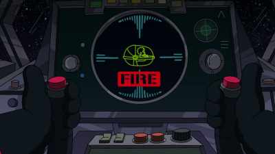 Disparar em três, dois, um... - Maggie Simpson in "Rogue Not Quite One"