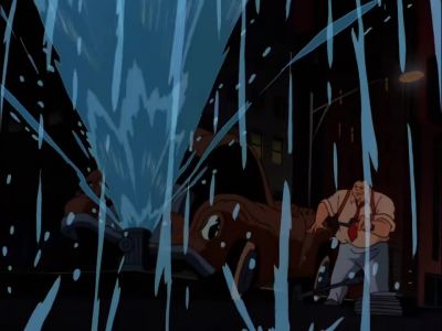 DISPATCH: All units, suspect Quinn
has been sighted - Batman: The Animated Series