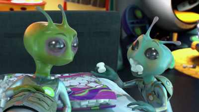 [dissatisfied grumbling] - Alien TV