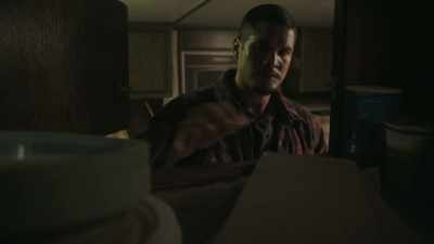 (distant pop music playing
over radio) - Mayans M.C.