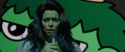 DISTORTED VOICE: Do you want to see
who She-Hulk really is? - She-Hulk: Attorney at Law