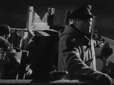- Ditch the confidential books?
- Yes, throw them over! - The Cruel Sea
