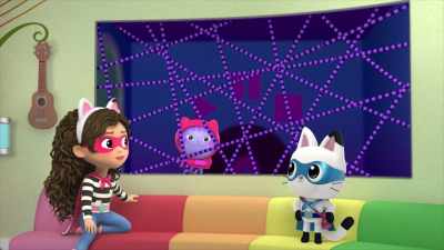 [DJ Catnip beatboxes] - Gabby's Dollhouse