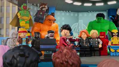 Do me a favor, put your hands together - LEGO Marvel Avengers: Mission Demolition