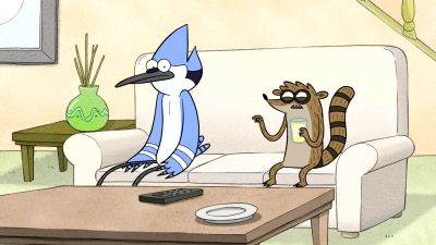 Do me a solid and change the channel? - Regular Show