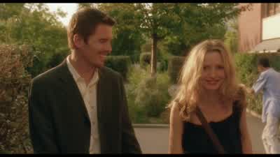 All right well let me ask you this Do you believe in ghosts or spiritsNoNo NoOkay what about reincarnation Not at allGod NoAll right That sounds terrible No no noBut I don't want to be one of those people that don't believe in any magicSo then astrology - Before Sunset