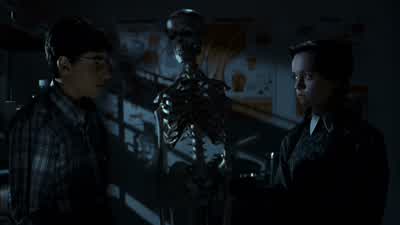 Do you believe in the existence of evilWell did you meet my momMy Uncle Fester's about to get marriedto this woman in a white uniformA radiologistA nanny - Addams Family Values