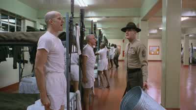Private joker do you believe in the virgin MarySir no sirWell private joker I don't believe I heard you correctlySir the private said no sir sirWhy you little maggot You make me wanna vomitYou goddamn communist heathen Sound off that you love the virgin - Full Metal Jacket
