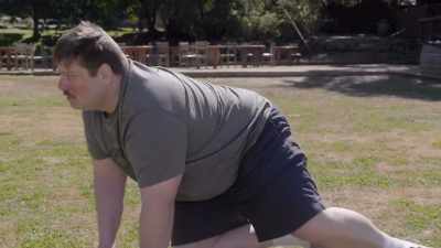Do as I command,   and along the path, - Rob Riggle's Ski Master Academy