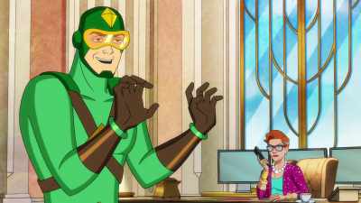 "Do I make you horny, baby?" - Kite Man: Hell Yeah!